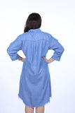 Sky Blue Denim Kurti
