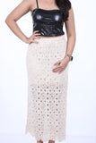 Cream CROSIA STRAIGHT-FIT SKIRT