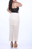 Cream CROSIA STRAIGHT-FIT SKIRT