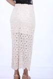 Cream CROSIA STRAIGHT-FIT SKIRT