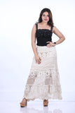 CREAM CROSIA FRILL SKIRT