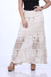 CREAM CROSIA FRILL SKIRT