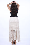 CREAM CROSIA FRILL SKIRT