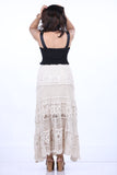 CREAM CROSIA FRILL SKIRT