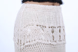CREAM CROSIA FRILL SKIRT