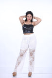Black Stylish LEATHER CROP TOP