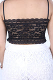 Black Stylish LEATHER CROP TOP