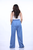 5BUTTON DENIM PLAZO