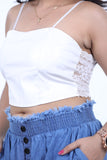 LEATHER CROP TOP