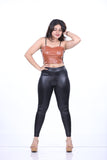 LEATHER  Black PANT