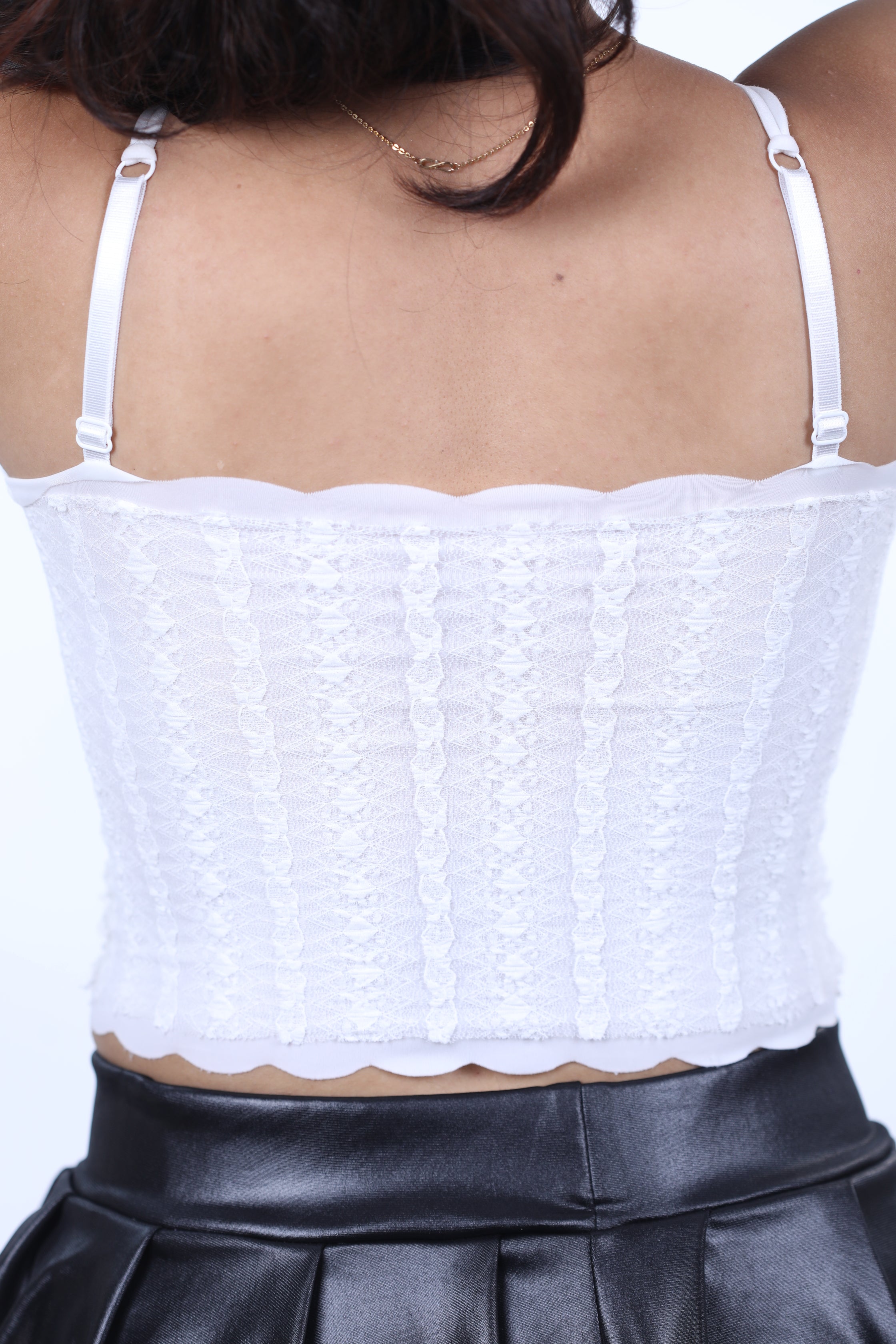 Fancy White CROSET TOP