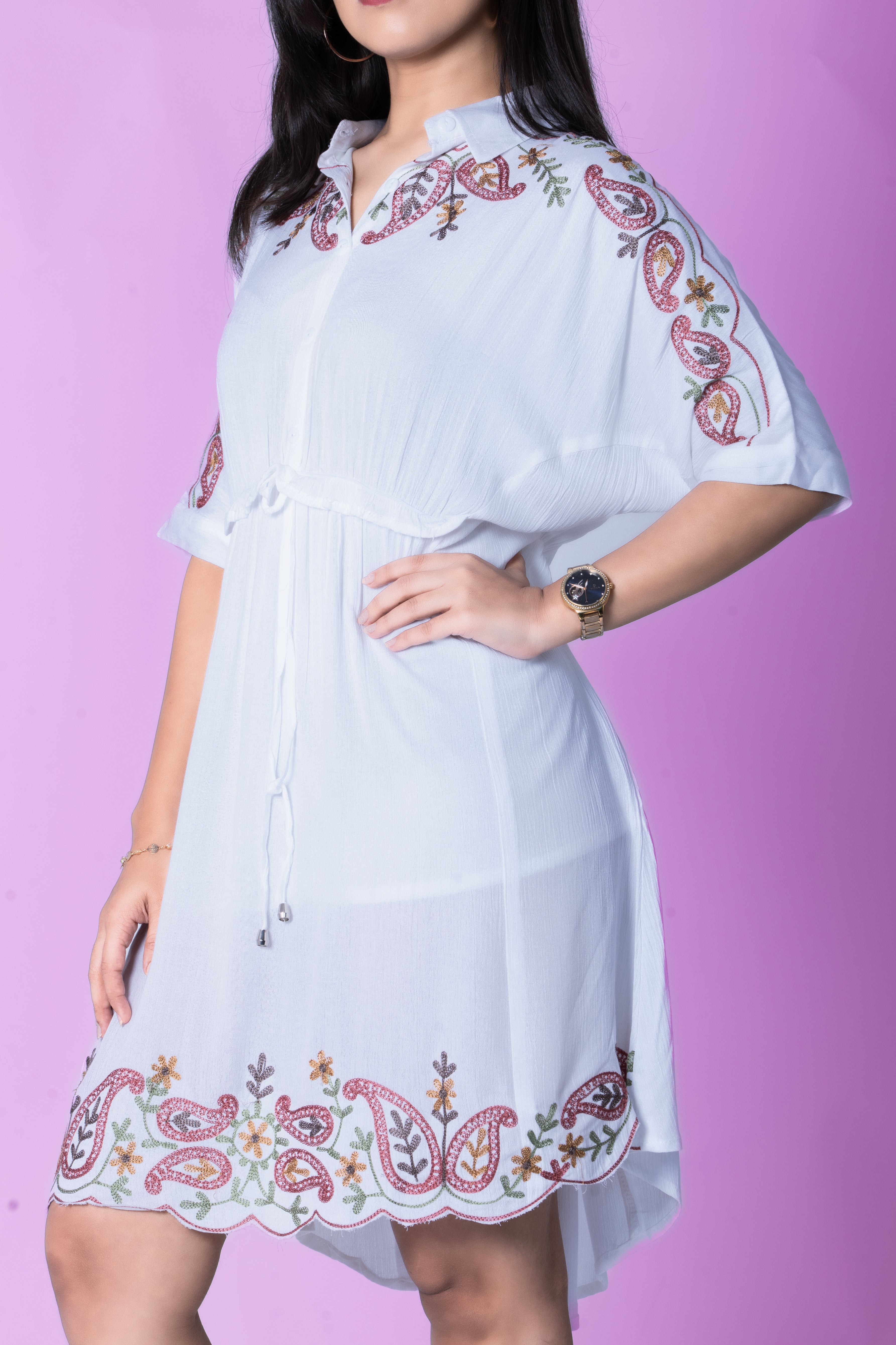 White Color Frock Dress