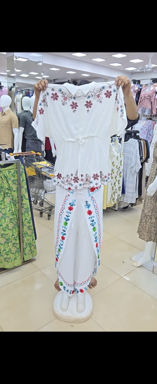 WHITE DHOTI SET