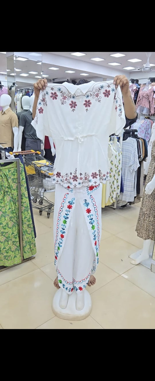 WHITE DHOTI SET